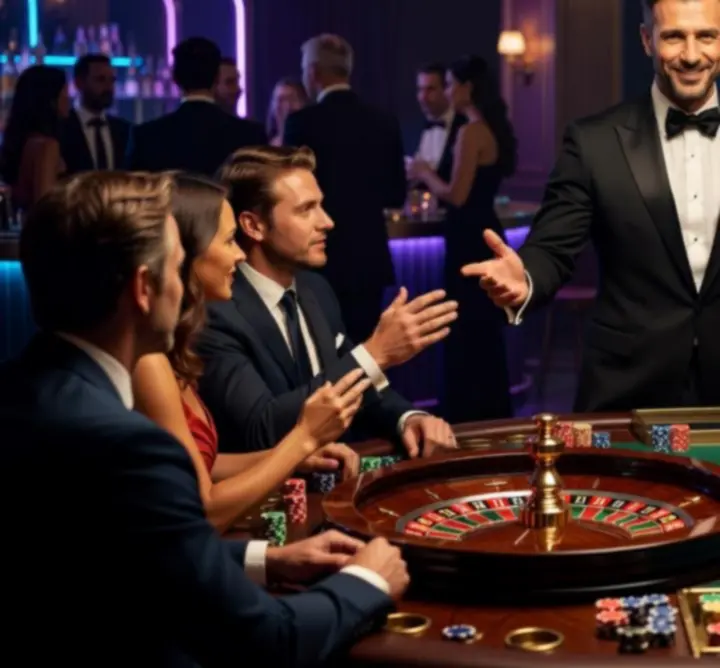 Profesjonalny gospodarz Event Play Mobile prowadzący blackjack eventowy