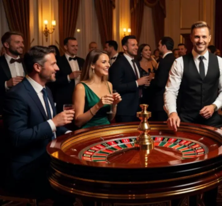 Ruletka i blackjack eventowy podczas eventu firmowego